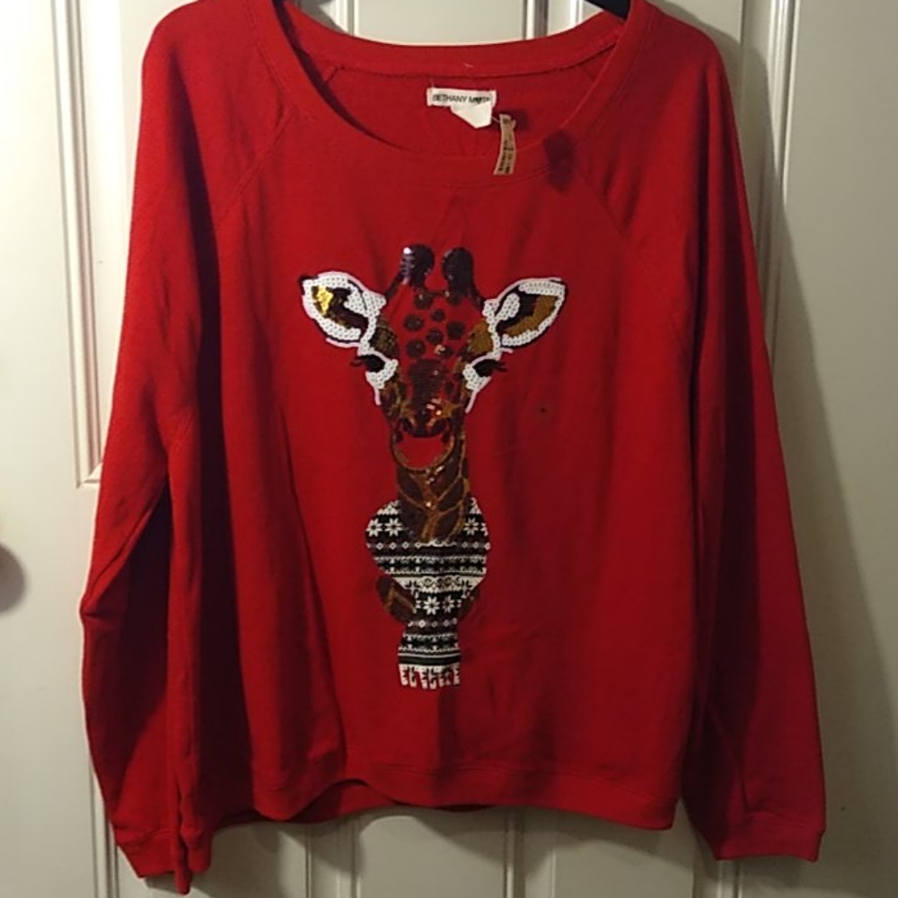 Bethany Mota by Aeropostale Giraffe Sweat Shirt